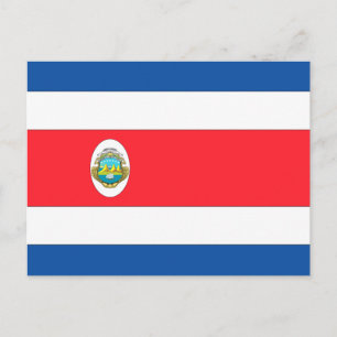 Carte Postale Drapeau du Costa Rica