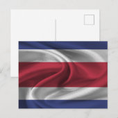 Carte Postale Drapeau du Costa Rica (Devant / Derrière)