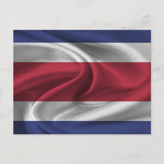 Carte Postale Drapeau du Costa Rica (Devant)
