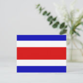 Carte Postale Drapeau du Costa Rica (Debout devant)