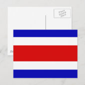 Carte Postale Drapeau du Costa Rica (Devant / Derrière)