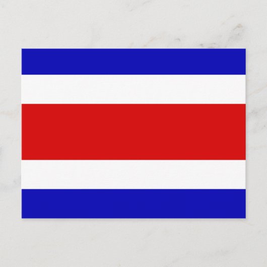 Carte Postale Drapeau du Costa Rica (Devant)