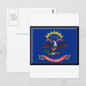 Carte Postale Drapeau du Dakota du Nord (Devant / Derrière)