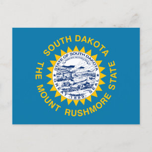 Carte Postale Drapeau du Dakota du Sud