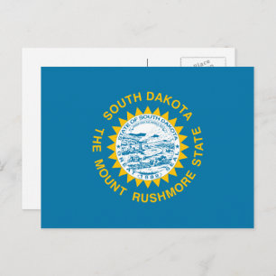Carte Postale Drapeau du Dakota du Sud, Drapeau du Dakota du Sud