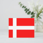 Carte Postale Drapeau du Danemark (Debout devant)