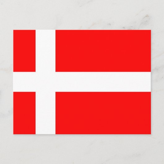 Carte Postale Drapeau du Danemark (Devant)