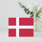Carte Postale Drapeau du Danemark (Debout devant)