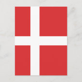Carte Postale Drapeau du Danemark (Devant)
