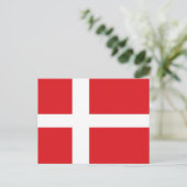 Carte Postale Drapeau du Danemark (Debout devant)