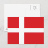 Carte Postale Drapeau du Danemark (Devant / Derrière)