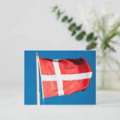 Carte Postale Drapeau du Danemark (Debout devant)