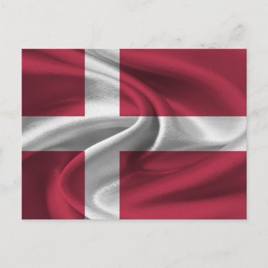 Carte Postale Drapeau du Danemark (Devant)