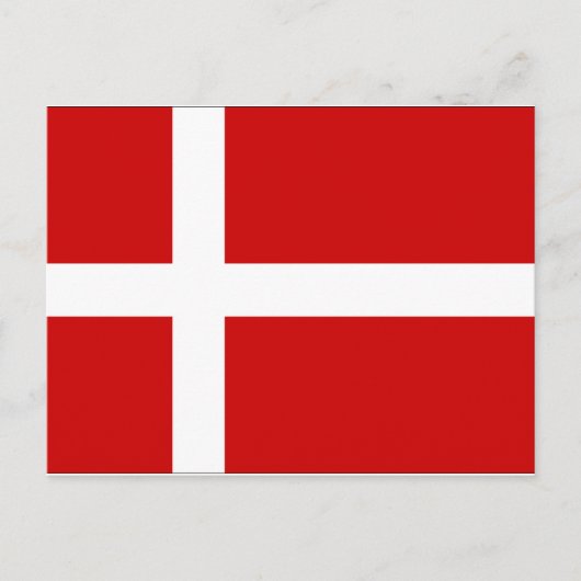 Carte Postale Drapeau du Danemark (Devant)