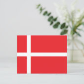 Carte Postale Drapeau du Danemark (Debout devant)