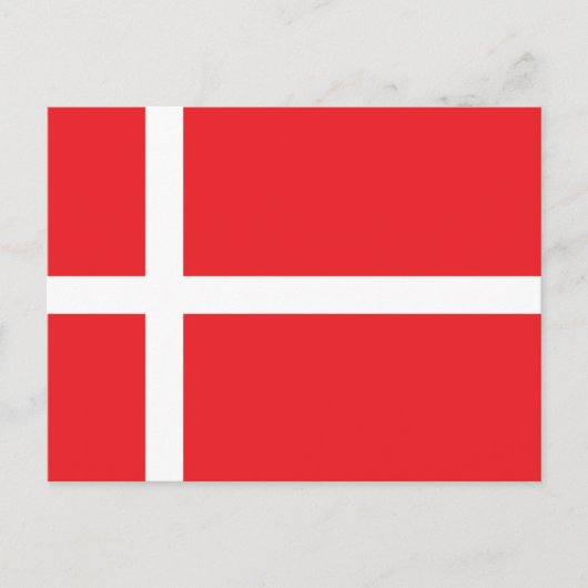 Carte Postale Drapeau du Danemark (Devant)