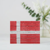 Carte Postale Drapeau du Danemark (Debout devant)