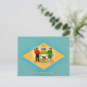 Carte Postale Drapeau du Delaware (Debout devant)