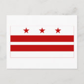 Carte Postale Drapeau du district de Columbia (Devant)