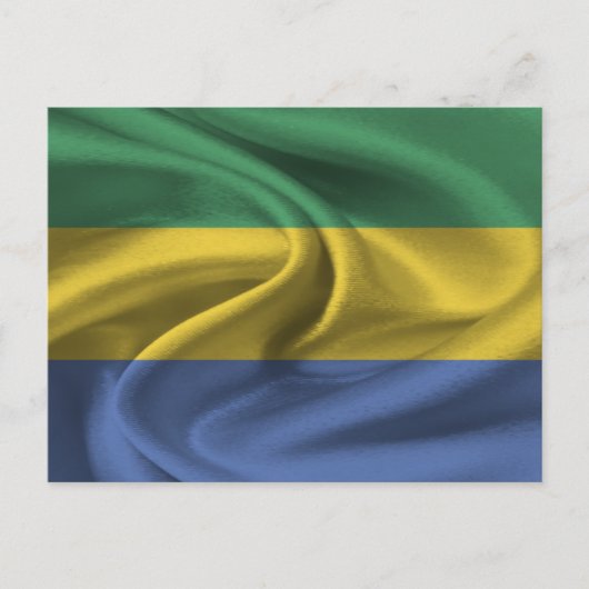 Carte Postale Drapeau du Gabon (Devant)