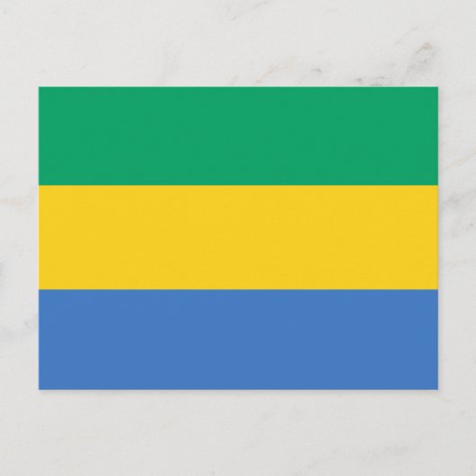 Carte Postale Drapeau du Gabon (Devant)