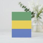 Carte Postale Drapeau du Gabon (Debout devant)