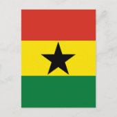 Carte Postale Drapeau du Ghana (Devant)