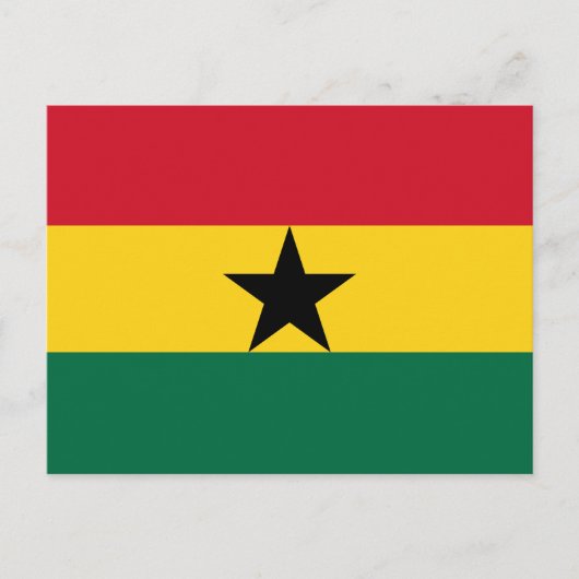 Carte Postale Drapeau du Ghana (Devant)