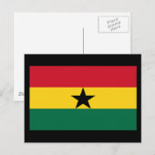 Carte Postale Drapeau du Ghana (Devant / Derrière)