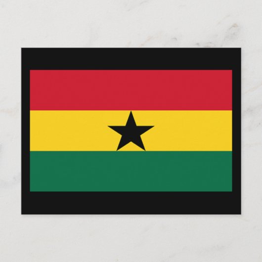 Carte Postale Drapeau du Ghana (Devant)