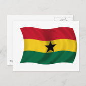 Carte Postale Drapeau du Ghana (Devant / Derrière)