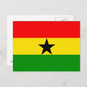 Carte Postale Drapeau du Ghana (Devant / Derrière)