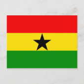 Carte Postale Drapeau du Ghana (Devant)