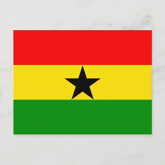 Carte Postale Drapeau du Ghana (Devant)