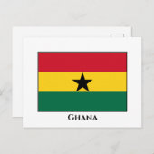 Carte Postale Drapeau du Ghana (Devant / Derrière)