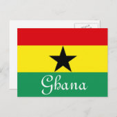Carte Postale Drapeau du Ghana (Devant / Derrière)