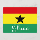 Carte Postale Drapeau du Ghana (Devant)