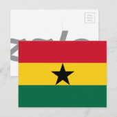 Carte Postale Drapeau du Ghana (Devant / Derrière)