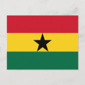 Carte Postale Drapeau du Ghana (Devant)