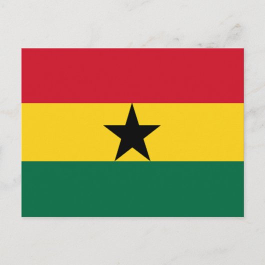Carte Postale Drapeau du Ghana (Devant)