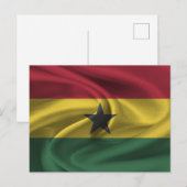 Carte Postale Drapeau du Ghana (Devant / Derrière)