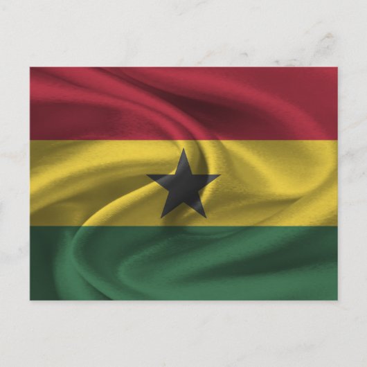 Carte Postale Drapeau du Ghana (Devant)