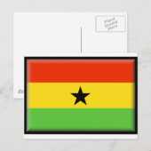 Carte Postale Drapeau du Ghana (Devant / Derrière)