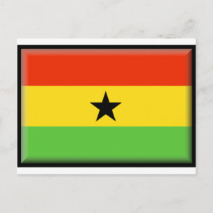 Carte Postale Drapeau du Ghana