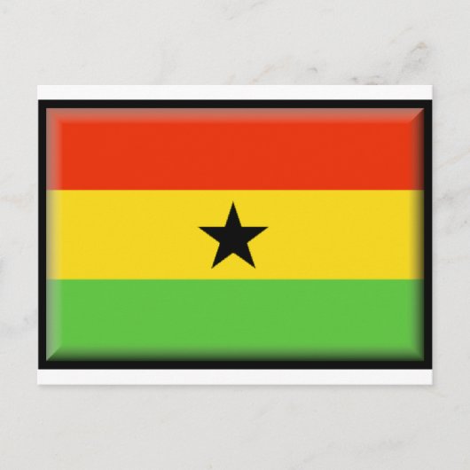 Carte Postale Drapeau du Ghana (Devant)