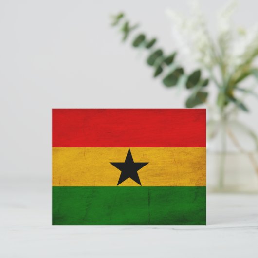 Carte Postale Drapeau du Ghana (Debout devant)