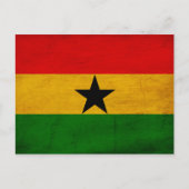 Carte Postale Drapeau du Ghana (Devant)