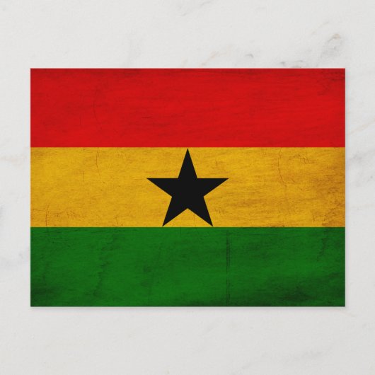 Carte Postale Drapeau du Ghana (Devant)