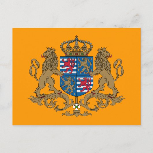 Carte Postale Drapeau Du Grand-Duc De Luxembourg (Devant)