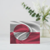 Carte Postale Drapeau du Groenland (Debout devant)